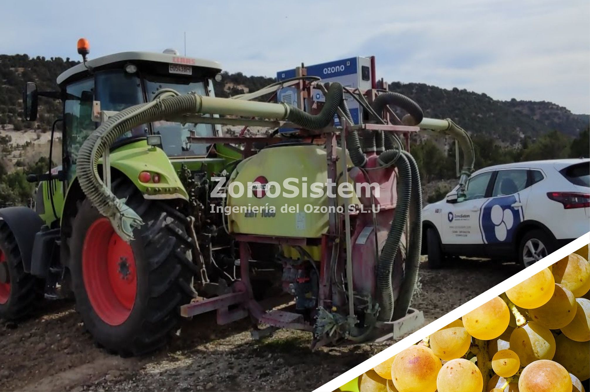 Ozone for Vineyard, Ribera del Duero, Spain.