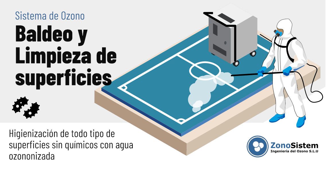  Ozônio para lavagem e limpeza de superfícies