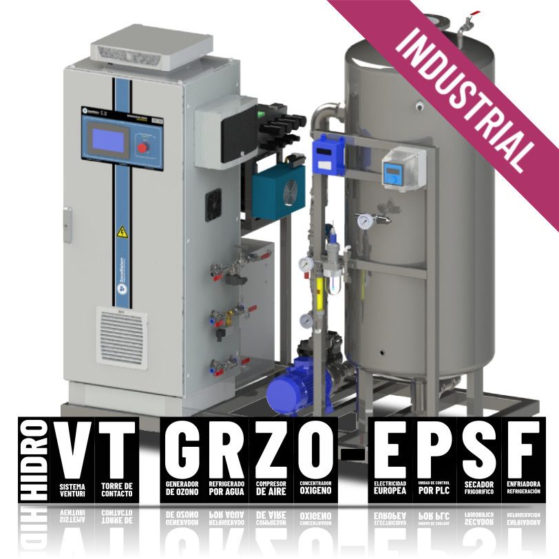 Générateurs d'ozone industriels pour l'eau Gamme HIDRO VT GRZO-EPSF