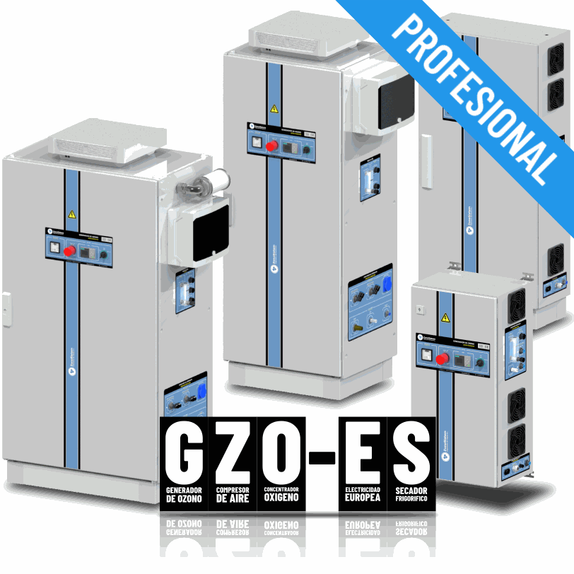 Generatori di ozono professionali della gamma GZO-ES