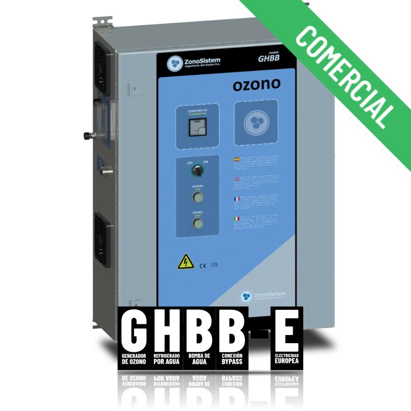 Geradores comerciais de ozônio gama GHBB-E