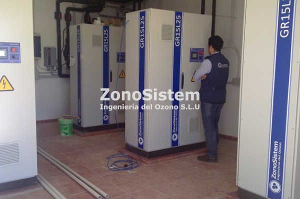 Ozone for sole fish farm, Spain.