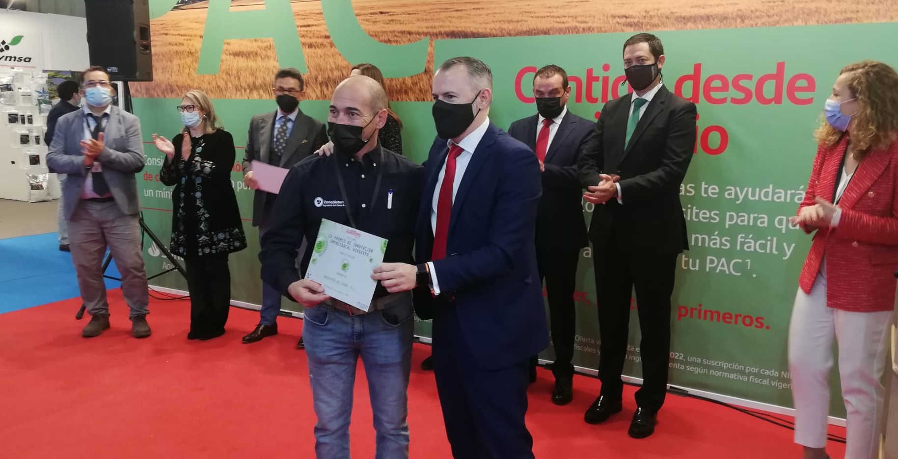 The company Ingeniería del Ozono SL, awarded at the Agroexpo Business Innovation Awards