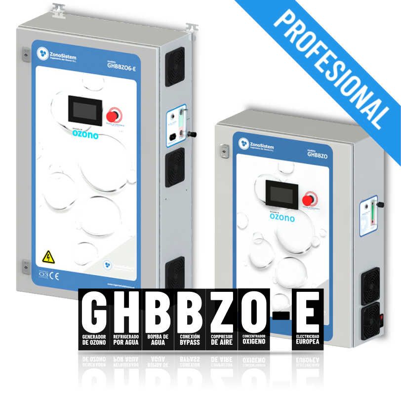 Generadores de ozono profesionales gama GHBBZO-E