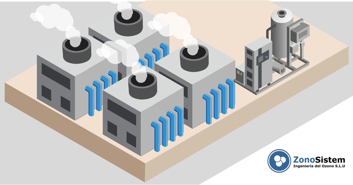 Ozone for cooling towers