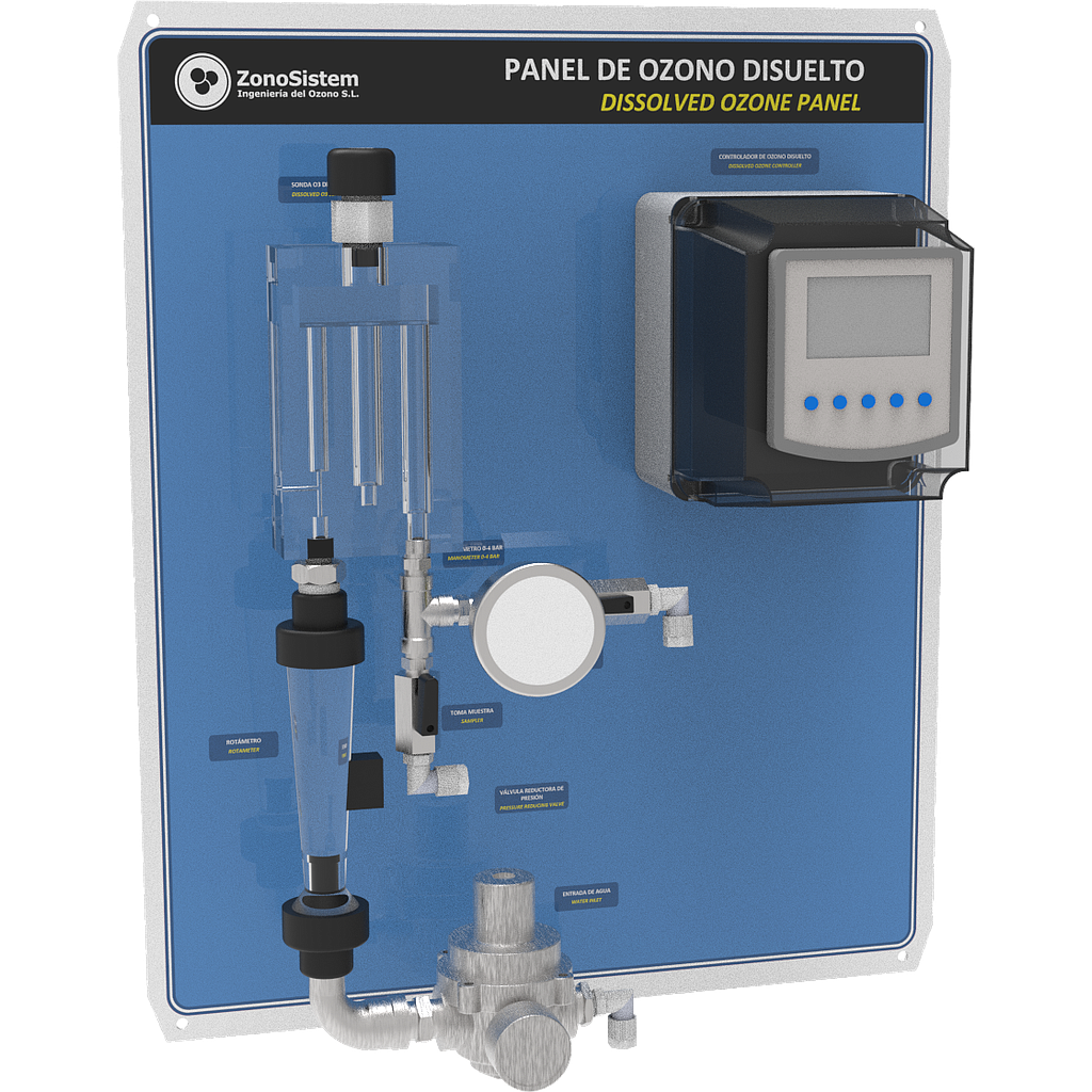 CRTL.PANEL OZONO DISUELTO 20 PPM. AMPERIMÉTRICO. V1