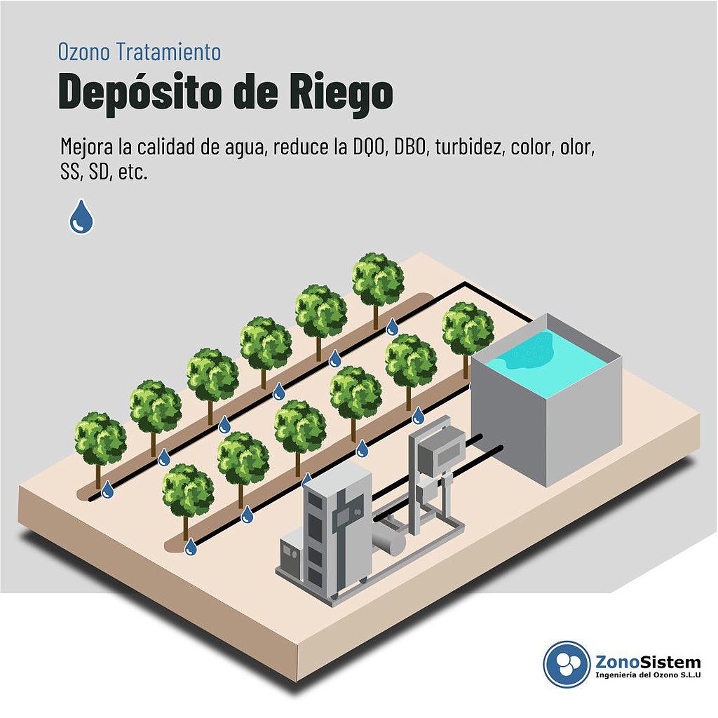 Uso del ozono en Depósitos de Riego